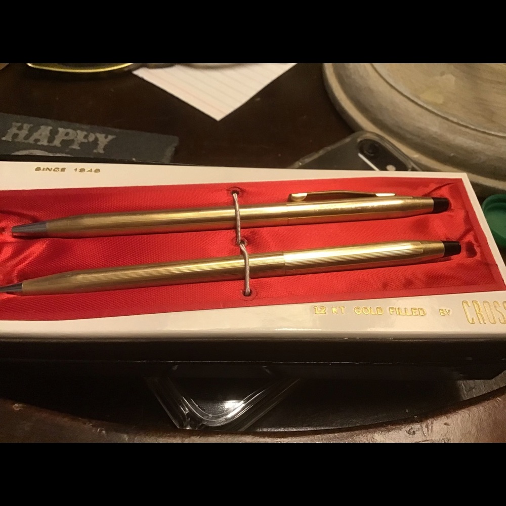 12k gold filled 2 pens founded 1948 never used